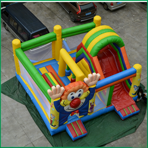 Château gonflable commercial <span class=keywords><strong>à</strong></span> thème <span class=keywords><strong>clown</strong></span> avec toboggan, château de saut coloré <span class=keywords><strong>pour</strong></span> enfants, idéal <span class=keywords><strong>pour</strong></span> les événements de fête foraine - Product Image 5