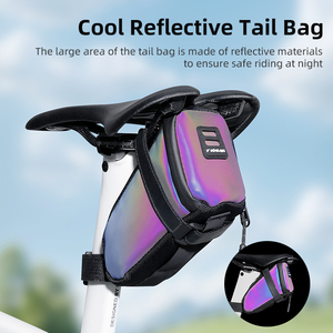 Sac de Selle de Vélo Réfléchissant Étanche Haute Luminosité pour Vélo de Route et VTT, Sac de Siège Arrière Portable pour Cyclisme en Extérieur – Vente en Gros - Product Image 2