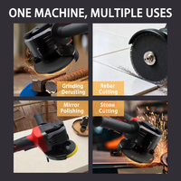 Meuleuse d'angle sans fil sans balais Fengren WS0084 20V 3.0AH avec batterie lithium-ion, vitesse variable, 1200W, 100MM pour découpe, meulage et bricolage