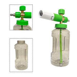 Canon à mousse pour lavage de voiture, grande ouverture, connecteur rapide 1/4'', avec bouteille transparente, lance à mousse, pistolet à mousse - Product Image 3