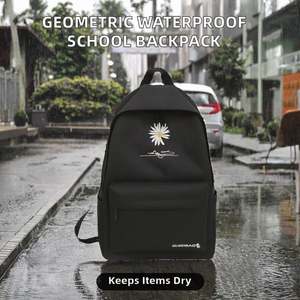 Mochila plegable impermeable de gran capacidad, moderna y elegante con cierre de cremallera, ideal para estudiantes, escuela y viajes. - Product Image 2