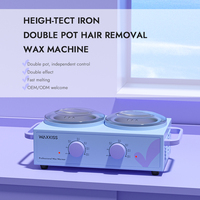 Máquina Profesional para Depilación con Cera, Doble Recipiente de 500ml*2, Enchufe EU/US, Calentador de Cera Depilatoria para Salón de Belleza y Spa
