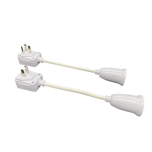 ปลั๊ก E27 พร้อมเต้ารับ 1 ช่อง 15A 120V พลาสติกมาตรฐาน พร้อมสายดิน สำหรับใช้กับหลอดไฟ - Product Image 1