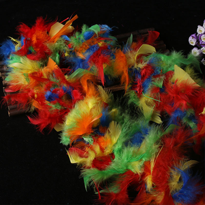 Lot de 2 m de boas en plumes de carnaval Mardi Gras – Accessoires décoratifs de haute qualité pour spectacles, mariages et fêtes à thème - Product Image 4