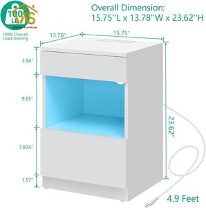 Hoch glänzende wiederauf ladbare Lampe LED Nachttisch lampe mit Schreibtisch LED Licht Nachttisch Nachttisch - Product Image 5