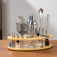 Shaker à cocktails professionnel en verre de 400 ml, ensemble d'accessoires pour bar à cocktails