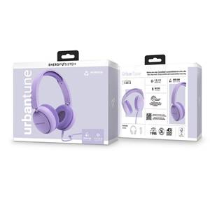 Auriculares UrbanTune con diadema (100% plástico reciclado, cable desmontable, micrófono, asistente de voz) Morado - Product Image 6