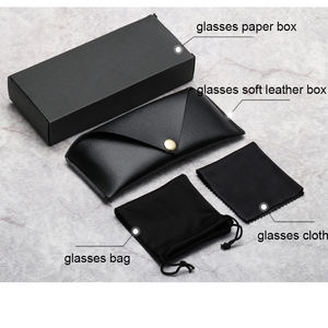 סיטונאי משקפיים תיבת משקפיים בד משקפיים תיק סט - Product Image 3