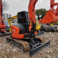 Excavator Mini Bekas Berkualitas Tinggi KX155 Tahun 2007 untuk Mesin 5 Ton, Bucket 0.19m, Penggunaan Rumah Tangga, Motor Inti Murah 29.2KW