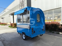 YITUO Food Van, Remorque de Restauration, Cuisine Mobile, Camion de Restauration Rapide, Restaurant Entièrement Équipé, Thé aux Bulles, Crème Glacée, Snacks, Frites