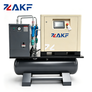 ZAKF 工业螺杆式空气压缩机 3KW <span class=keywords><strong>4HP</strong></span> 一体式干燥罐风冷油润滑单相230V - Product Image 2