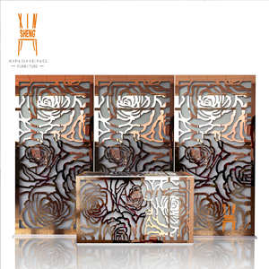Rose Nieuwste Patroon Wit Pvc Gesneden Hoge Ontwerp Moderne Podium Bruiloft Bloem Achtergrond Panelen Muur - Product Image 3