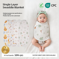 Envoltura para Bebé OEM/ODM, 100% Algodón, Certificación OEKO-TEX y BSCI, Precio de Fábrica, Manta Envolvente, Fabricante al por Mayor