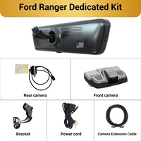 Cámara de Visión Trasera con Streaming para Ford Ranger H8 Pro, 2K, 8.2 Pulgadas, Lente Dual Delantera y Trasera, Visión Nocturna, Certificación OEM de Fábrica, CE, FCC