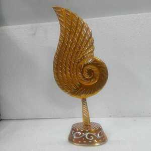 Décoration d'intérieur : Figurine de feuille de luxe en métal doré, ornement décoratif de table pour salon, bureau, chambre, hôtel, mariage - Product Image 2