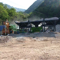 Centrale à béton mobile forcée JS2000 120m³/h, contrôlée par PLC, avec moteur à roulement, pour la production aéroportuaire et civile