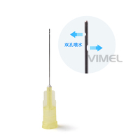 Aiguille d'irrigation dentaire Endo pointe simple/double trou 30G 25mm aiguille d'irrigation jetable stérilisée consommables dentaires