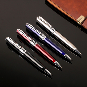 2024 Lista de patrocinadores principales Material de polietileno de alta densidad Acabado de goma Barril Bolígrafo de tinta de aceite pesado bolígrafo azul - Product Image 3