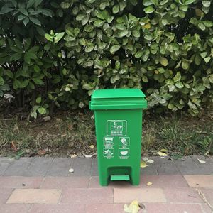 Poubelle à pédale segmentée de 15 L, poubelle en plastique, poubelle d'intérieur pour restaurants, hôtels et maisons - Product Image 3