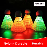 JINFAN Balle de badminton lumineuse légère et durable, résistante au vent, 5g, avec tête en polystyrène pour l'entraînement en extérieur