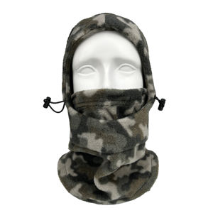 Passamontagna Design Mimetico in Pile Spesso con Logo Personalizzato, Caldo per l'Inverno, Maschera da Sci Unisex per Sport e Feste - Product Image 1