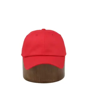 Toptan fiyat düşük adedi yüksek kalite 6 paneller kırmızı boş düz beyzbol şapkası spor için