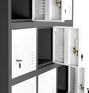 Casier métallique à 18 portes pour école, vestiaire de gym, spa, armoire en acier - Product Image 3