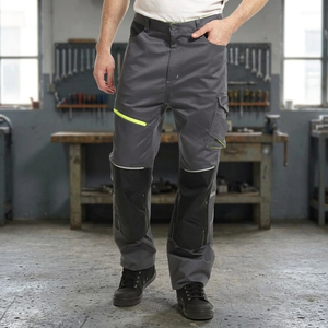 Pantalones DE TRABAJO DE BOLSILLO Cordura de gama alta para hombre, transpirables pantalones de trabajo de alta resistencia con uniforme de bolsillo multiherramientas, pantalón Cargo - Product Image 2