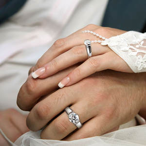 Chasau güzel takı kadın erkek 2.0ct 2 karat 8mm merkezi taş tektaş Moissanite 925 ayar gümüş düğün nişan yüzüğü - Product Image 4