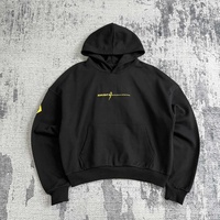 Sweat à capuche surdimensionné pour homme MH980, imprimé numériquement, en molleton 100% coton, épais, décontracté, avec poche