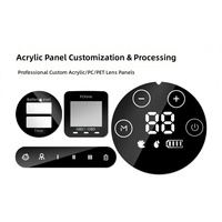 Panneau de commande en acrylique PMMA imprimé sur mesure, revêtement graphique pour appareils électroménagers
