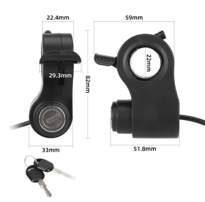 Kunci Pintu Elektrik Terintegrasi dengan Throttle Dial Jari Lima Pin untuk Skuter Kukirin G2max/G2pro/G2proDB - Product Image 5