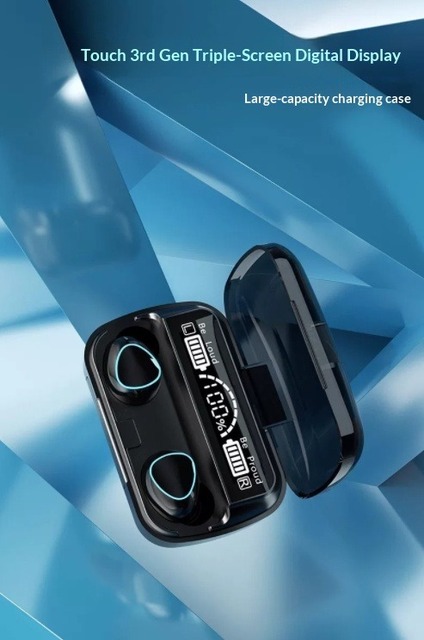 ENC Noise Canceling In-Ear Earbuds Hi-Fi Bass Touch Control Charging Case 5H Playtime Sports
