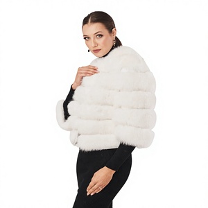 Manteau d'hiver en soie tissée pour femme, coupe courte, coupe-vent, rembourré de duvet, avec col amovible respirant en fourrure de renard, taille XS, style Hip Hop - Product Image 6
