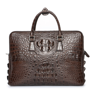 Siamese crocodile <strong>Leather</strong> Men's Handbag Genuine <strong>Leather</strong> Men's Business Bag Shoulder Bag Large-capacity Genuine <strong>Leather</strong> <strong>Briefcase</strong> - Product Image 5
