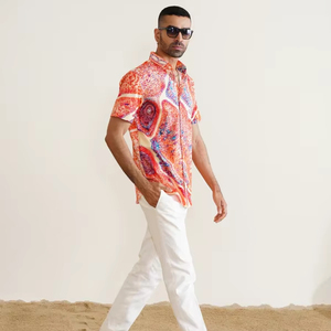 เสื้อเชิ๊ตลำลองผ้าฝ้าย100% ระบายอากาศบริการ OEM - Product Image 1