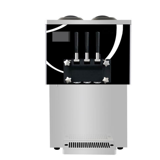 Commercial Tabletop Chinese Softserve Softice Softy Icecream Ice-cream Making 3 Flavor Soft Serve Ice Cream Maker Machine Price