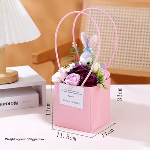 Regalo de San Valentín <span class=keywords><strong>AIDA</strong></span> para Novia, Regalo de Cumpleaños ROMÁNTICO y Creativo, Caja de Regalo de Alta Gama con Flor de Jabón de 33 cm de Altura, Sin Impresión - Product Image 6