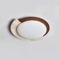 Nouvelle Lampe LED de Décoration Intérieure en Pierre Naturelle au Design Créatif et Moderne, Style Wabi Sabi Japonais, pour Chambre, Hôtel, Couloir, Plafonnier Chaleureux