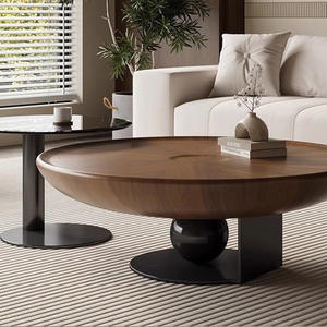 Lumière Simple Soucoupe Volante <span class=keywords><strong>Table</strong></span> <span class=keywords><strong>Basse</strong></span> Petit Salon Moderne Designer Bois Voyage YT014 - Product Image 3