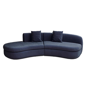 Asiento Ancho Curvo de Terciopelo Vintage en Forma de U, Cómodo, para Áreas Comunes de Hostales, Venta al Por Mayor - Conjunto para Hostal - Product Image 3