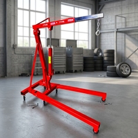Grue de levage mobile hydraulique pliable multifonctionnelle robuste de 2 tonnes et 3 tonnes à bas prix pour moteur de voiture