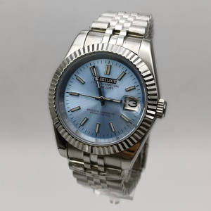 Reloj Mecánico de Lujo con Caja de Acero Inoxidable NH35, 36mm/39mm, Cristal de Zafiro con Diseño de Dientes de Perro, Luminoso - Product Image 5