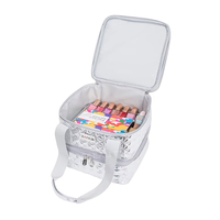 Boîte de rangement pour vernis à ongles multi-couches personnalisée, grande capacité, sac de beauté pour ongles, organiseur de maquillage pour salon