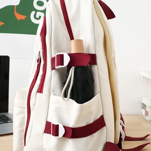 Unisex Multifunctional <b>Student</b> <b>Backpack</b> Large Capacity Waterproof Fashionable Nylon Lining Zipper Closure Low Price Leisure Bag - Product Image 5