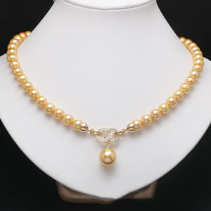 Collana di perle di conchiglia elegante classica collana di perle 18K placcato in oro placcato rame intarsiato zircone per <span class=keywords><strong>regalo</strong></span> di <span class=keywords><strong>gioielli</strong></span> per le donne <span class=keywords><strong>della</strong></span> <span class=keywords><strong>festa</strong></span> <span class=keywords><strong>della</strong></span> <span class=keywords><strong>mamma</strong></span> - Product Image 6