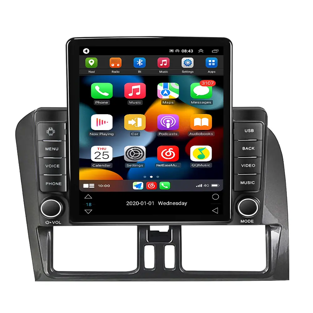 MEKEDE-Reproductor multimedia para coche, reproductor multimedia con Android, Android 11, 128G 8 +, para Volvo XC60 360