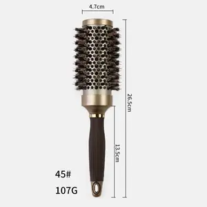 Professional Customize Styling Bristle Hairdressing Detangling Ceramic Ionic Round Hair Brush