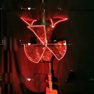 Body luminoso LED rojo para discoteca, ropa de actuación para DJ, DS, scenic cruise, singer, fiesta, chica, escenario, espectáculo de <span class=keywords><strong>baile</strong></span>, disfraz - Product Image 1