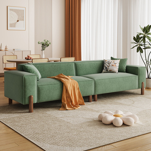 Canapé de luxe moderne pour le salon, canapé sectionnel, ensemble de meubles d'intérieur en forme de L pour la maison paresseux, deux trois places, dernier modèle en velours - Product Image 2